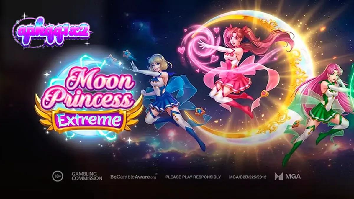 Tampilan visual slot Moon Princess Extreme dengan karakter Love, Star, dan Storm